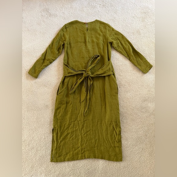 Fauxgerty “The Frannie” Vintage Linen Dress - Picture 4 of 6